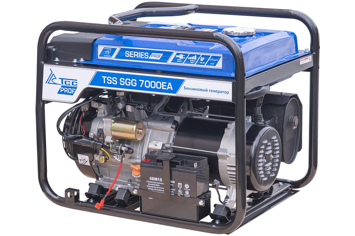 Бензиновый генератор 7 кВт с АВР TSS SGG 7000E3A (Канск)