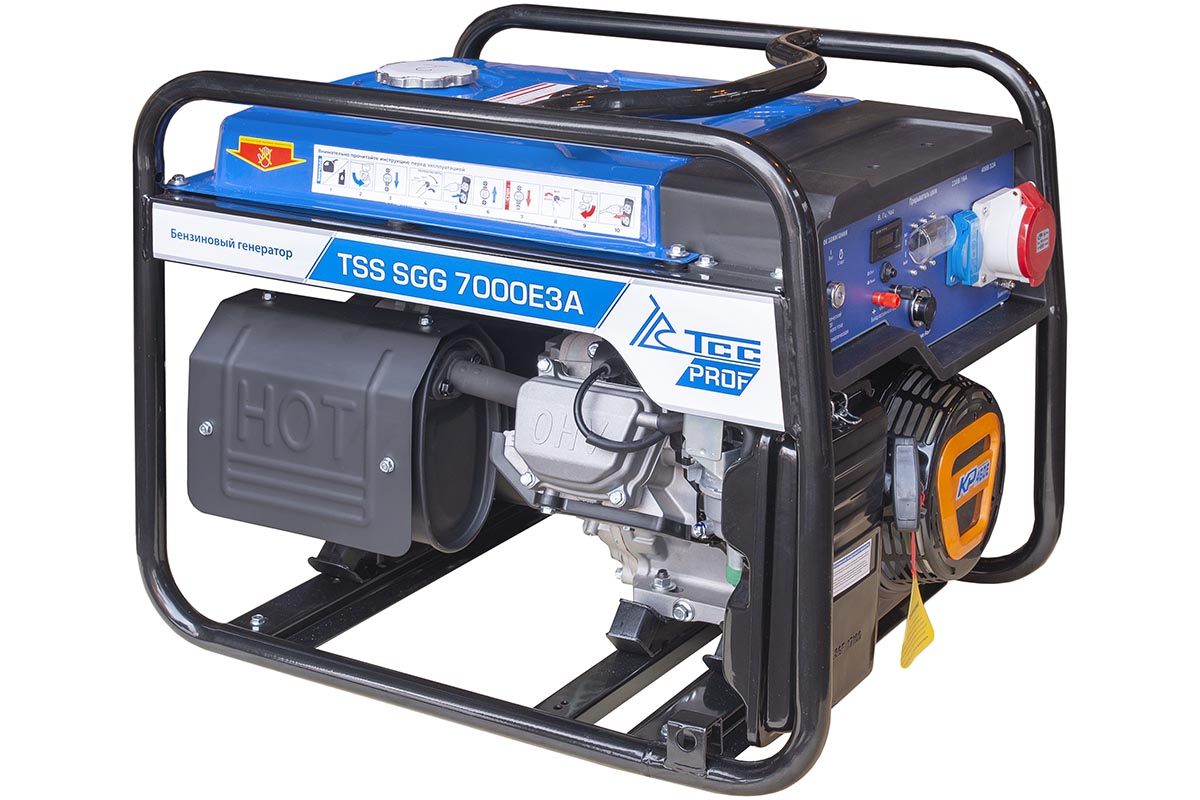 Бензиновый генератор 7 кВт с АВР TSS SGG 7000E3A (Ачинск)