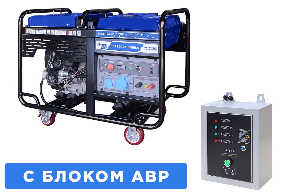 Бензогенератор TSS SGG 12000EHLA с АВР (Норильск)