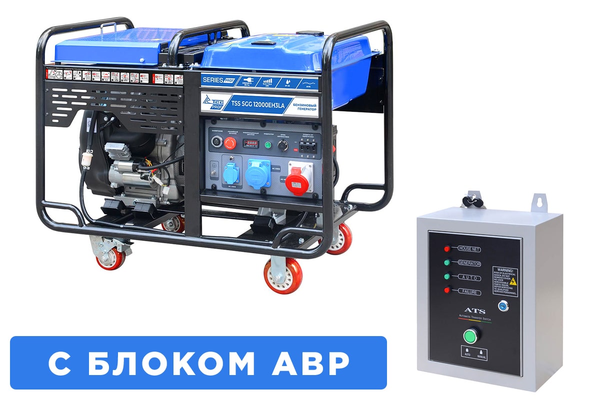 Бензогенератор TSS SGG 12000EH3LA с АВР (Норильск)