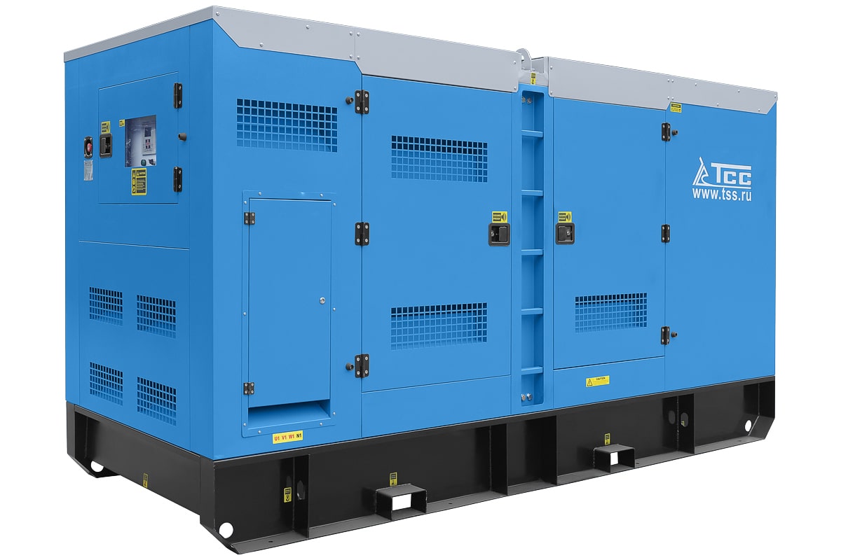 Дизельный генератор ТСС АД-300С-Т400 в шумозащитном кожухе с АВР (Абакан)